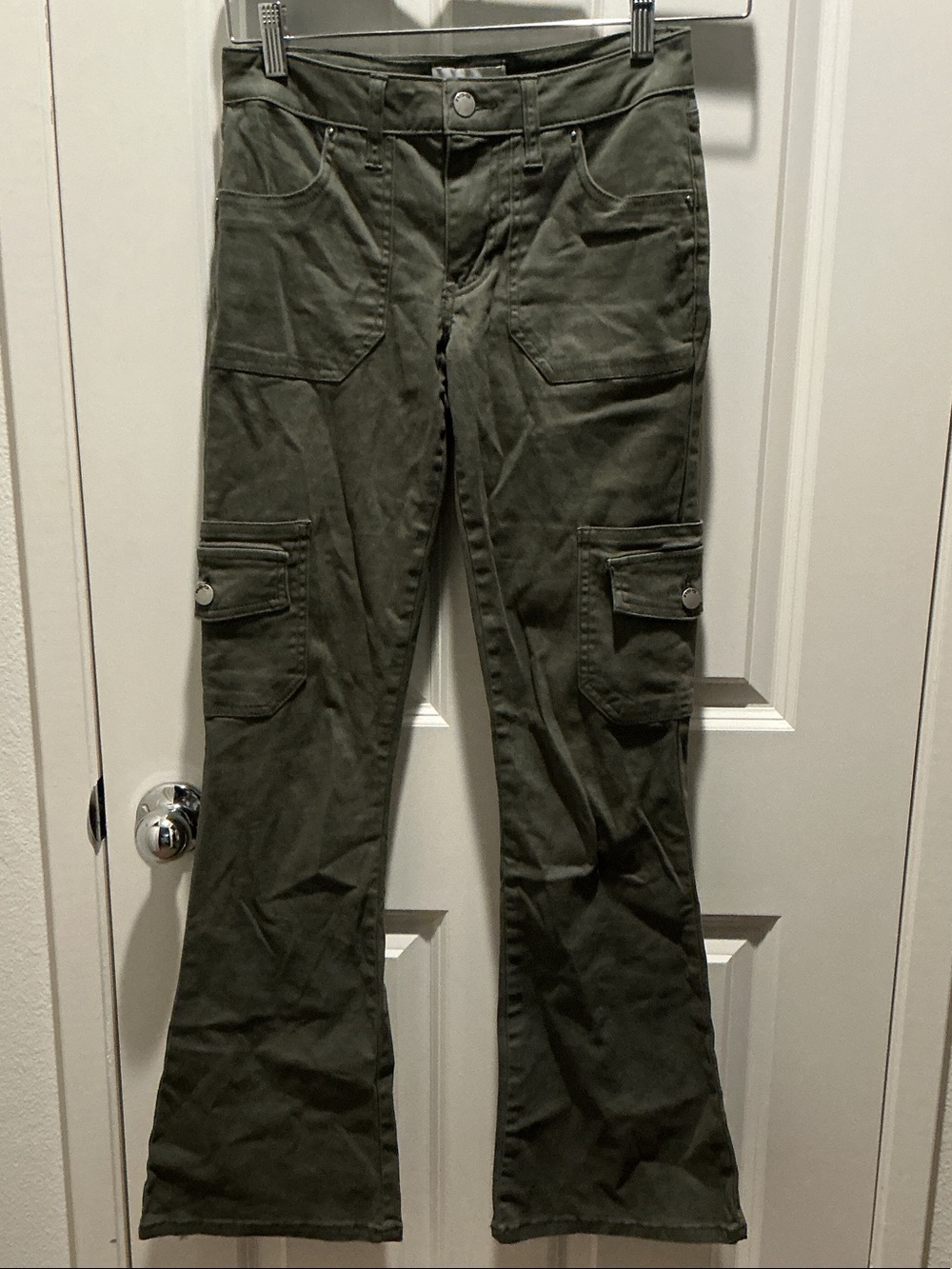 EUC RSQ Lowrise Cargo Flare Pants